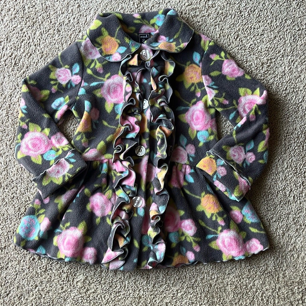Grey Floral Jacket